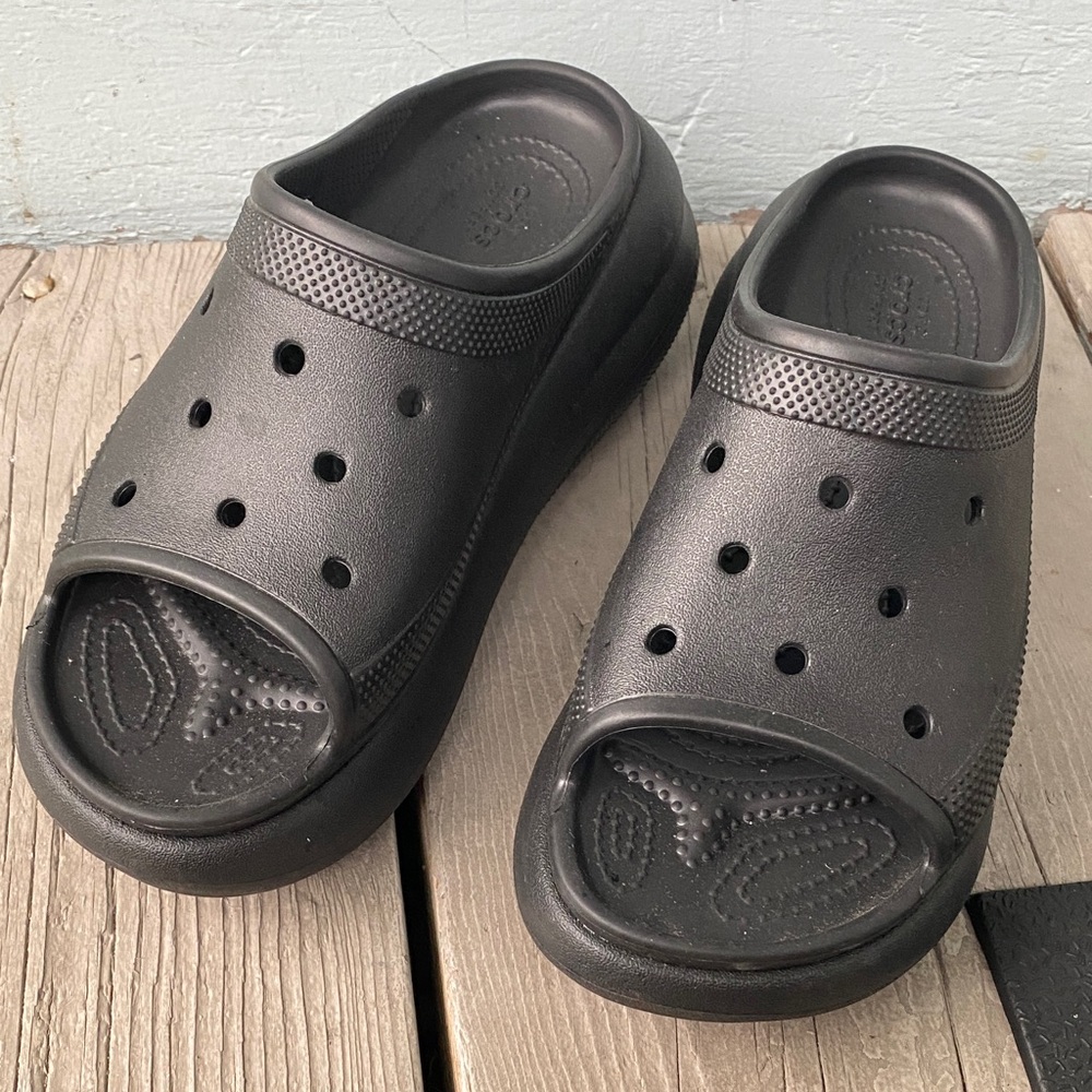 CROCS Black Slide Sandals